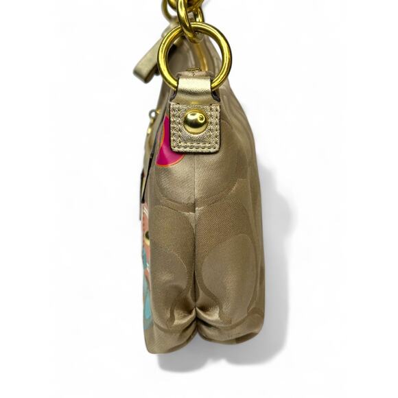 Coach Vintage Y2K Daisy Poppy C Applique Hobo Bag - Picture 9 of 16